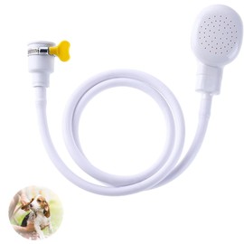 Single Tap Shower Attachment for Bath | Shower Hose for Kitchen Sink | Multi-Purpose Sink Shower Attachment | Easy Installation | Ideal for Pet Bathing, Hair Washing, Floor Cleaning | 132cm Long