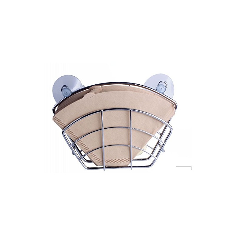 Coffee Filter Holder Chrome with Suction Cup