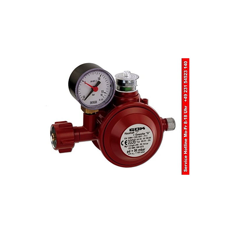 Low Pressure Regulator 50 mbar for Household, Mobile Homes and