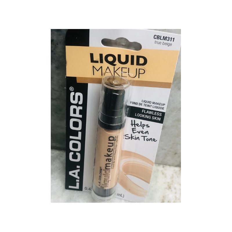 ShipN24Hours.New-L.A.Colors True Beige Liquid Makeup. 0.42 Fl. OZ. 12 Ml.