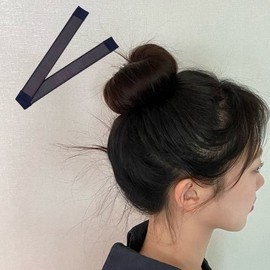 Bun Hairband, Bun Hair Stick Band Brown (WFIM3K0) / 똥머리밴드 당고머리 똥머리 스틱 밴드 브라운 (WFIM3K0)