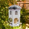 Metal Bird Feeder,Metal Finch Feeder Waterproof - Weatherproof Feeding Station,