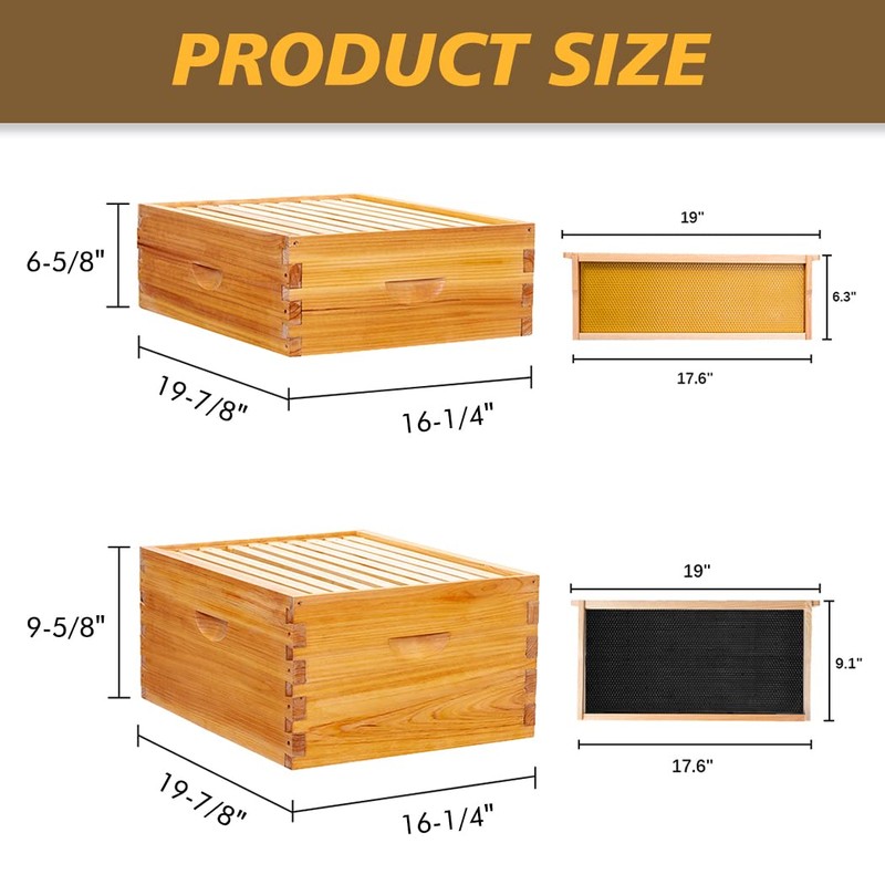 MayBee 10 Frame Screened Bottom Board Beehive Dipped in 100%