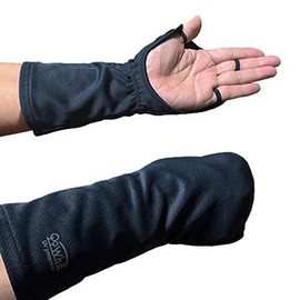 White Beauty UV Protection Hand Cover, Sun Protection Gloves on the Back of the Hand, UV Protection, Black(Men's L)