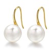 Pearl Earrings for Women, 925 Sterling Silver AAAA Cultured Freshwater