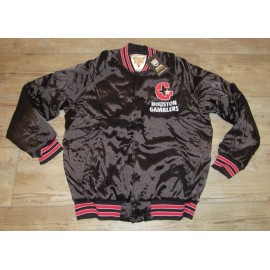 Royal Retros Houston Gamblers Defunct USFL Vintage Style Satin Varsity Jacket Men's Large