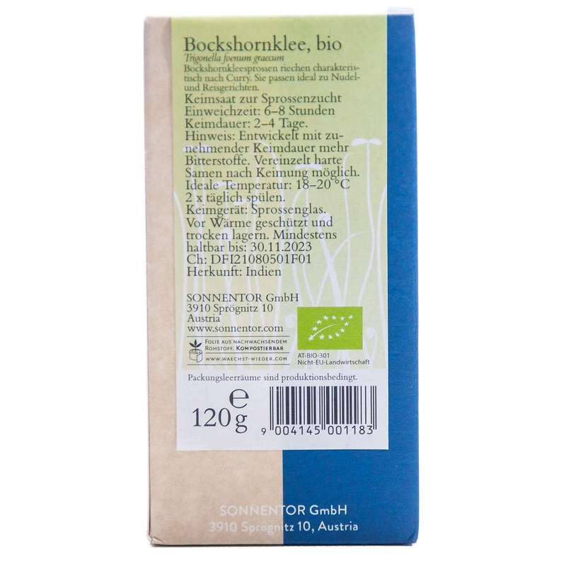 Sonnentor Fenugreek (120 g) - Organic