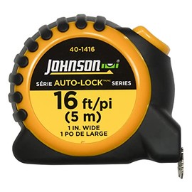 Johnson Level & Tool 40-1416 16' x 1" Auto-Lock™ Inch/Metric Power Tape