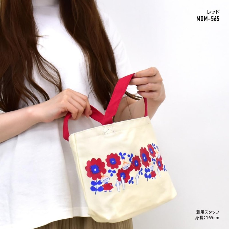 Moomin Tote Bag, Canvas, Small, Canvas, Natural, Walk Bag, Lunch