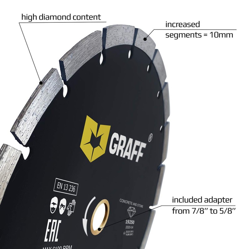10 Inch Diamond Blade for Angle Grinder — Diamond Cutting