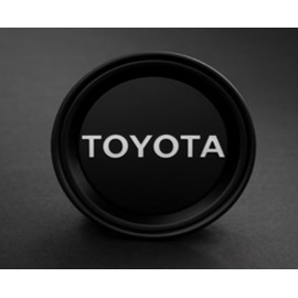 Toyota Genuine TRD Black Wheel Center Cap, Silver Letters, for 2022+ Tundra, 2024+ Land Cruiser, Tacoma, 2025+ 4Runner