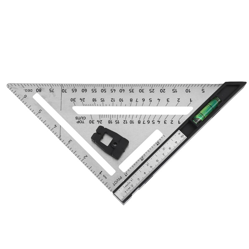 Woodworking Triangle Ruler 7in Dual Scale Square Angle Ruler Carpenter