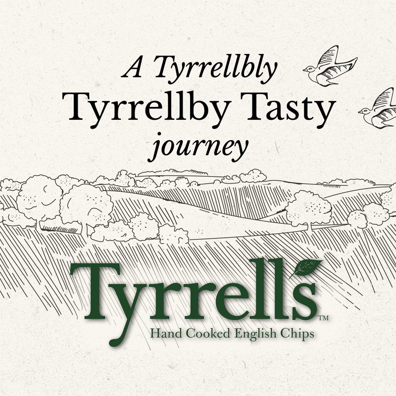 Tyrrells Chips Sea Salt & Crushed Black Pepper 150 g