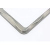Creathome 3D Curly Wave Pattern Chrome License Plate Frame from