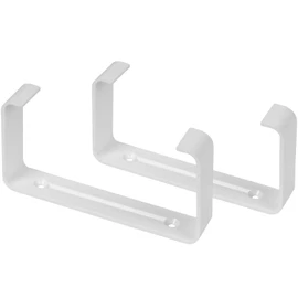 2 x 110 x 55 mm flat duct brackets for wall mounting - air conditioning, ventilation, heating, cooling