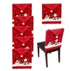 Phedrew 6Pcs Christmas Chair Covers Xmas Dining Chair Slipcovers Santa