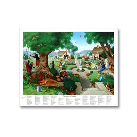 T. E. Breitenbach Things of The Garden - Poster 28x22 inches