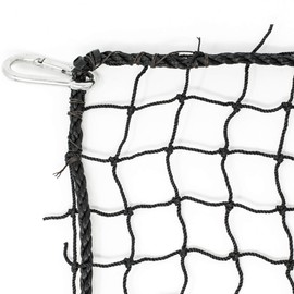 JFN Nylon Lacrosse Practice/Barrier Net, 10' x 15', Black