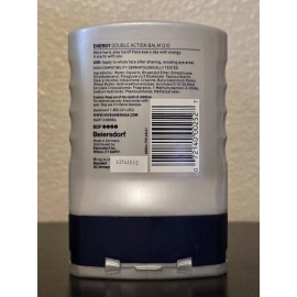 Nivea For Men Energy Double Action Balm Q10 Soothes Energizes 3.3oz