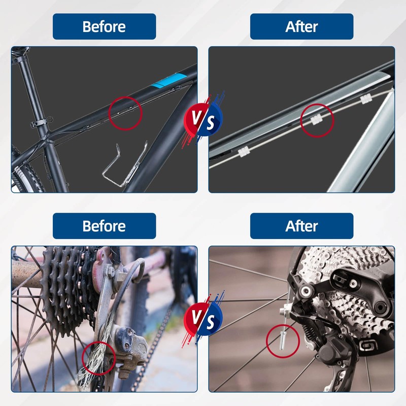 4Pcs Universal Bike Brake Cable Set, Standard Bicycle Brake Cable,