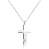 MiniJewelry Christian Cross with Cubic Zirconia Urn Necklaces for Ashes