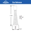 HOMOTEK 12 Pack Spring Door Stopper with Rubber Bumper 3-1/8"