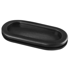 TA-VIGOR 8Pcs Oval Rubber Grommet, 30 x 70mm Double Sided Rubber Hole Plug Closed Grommets Electrical Wire Gasket for Wire Cable Protection