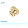 sourcing map Knurled Thumb Nuts, 3Pcs M8 x D23mm x