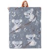 VANZEV Koala Pattern Blanket, Cute Animal-Themed Fleece Throw with Koala
