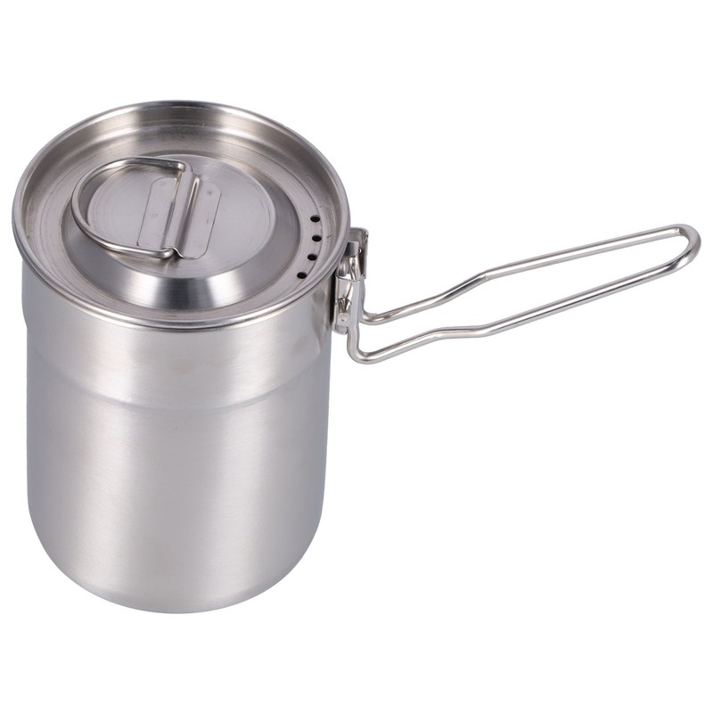 Outdoor Coffee Maker Cup 1L Camping Cooking Pot with Foldable