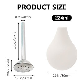 URROMA White Sprinkler Ball Shower, 1 Piece Ball Shower Sprinkler for Wet Felt Sprinkler Felt Equipment Wet Felting Tools Water Wet Felting Water Sprinkler Accessories