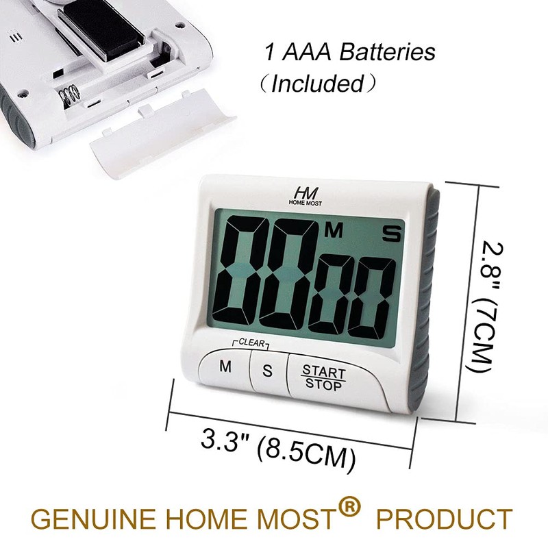 HOME MOST 3" Large Display Kitchen Timer - Digital Timer