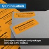 Neon Orange Address Labels - 2.625 x 1 - Pack