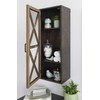 Kate and Laurel Mace Decorative Rustic Floating Storage Cabinet, 30"