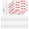 20 Medium Hooks for Hanging, Adhesive Wall Strips Hooks Heavy