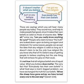 Moments With The Book I've Got My Own Religion (Gospel Tract - Packet of 100 - KJV)