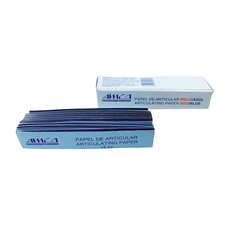 Papel Dental Para Articular Rojo Azul Amco