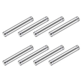 METALLIXITY Double Head Standoff Screws (12x74mm) 8pcs, Stainless Steel Advertising Screws Glass Acrylic Nail - for Glass Acrylic Display Bracket