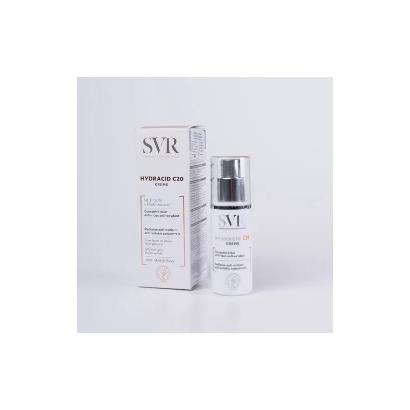 Svr Hydracid C20 Crema 30ml Anti-oxidante Vitamina C Ácido Hialurónico