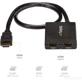 DIVISOR HDMI DE 2 PUERTOS SPLITTER HDMI 4K 30HZ