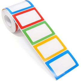 Rollo 500 pcs etiquetas, calcamonías, pegatinas, stickers estilo Vaquero (Cowboy) 2.5 cms (1 pulgada), 8 Diseños de Etiquetas Adhesivas para Niños, Decoración, Fiestas, etc.