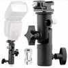 Camera Flash Speedlite Mount Swivel Light Stand Bracket with Umbrella