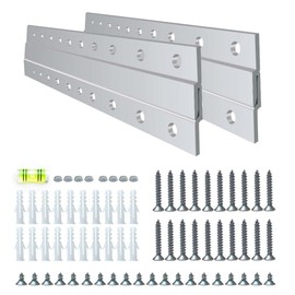 Versatile 12 inch 2 Pairs French Cleat Hanger Heavy Duty - Mirror Mounting Hardware - Aluminium French Cleat Picture Hanger Bracket - Hang with Confidence Using French Cleat (Supports Upto 80 lbs)