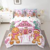 Feelyou Pink Merry Christmas Comforter Set Full 7 Pieces Xmas
