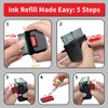 Shiny Paid Stamp Self Inking Rubber Stamp, 1/2" by 1-1/2"