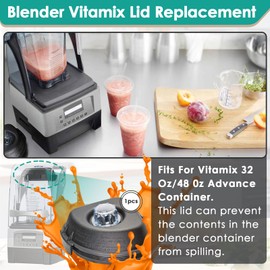 15985 Blender Lid Replace for Vitamix Advance Containers 48 Oz & 32 Oz - Replacement Blender Cover Fits Vitamix Quiet One, VM0145, BarBoss, Drink Machine Blender Lid - Lid Plug Included