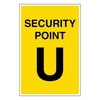 V Safety Security Point U 100 x 150 mm -