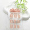 Square Press on Nails Short Fake Nails Nude Nails Press