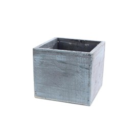 Lucky Winner Rustic Mini Wooden Box Planter (Blue)
