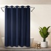 River Dream Hotel Grade No Hooks Needed Shower Curtain with